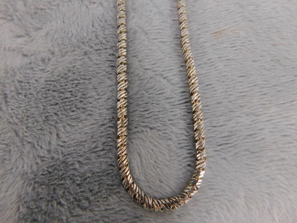 Sterling Silver - 23" Chain Necklace - 23.56 Grams - 7