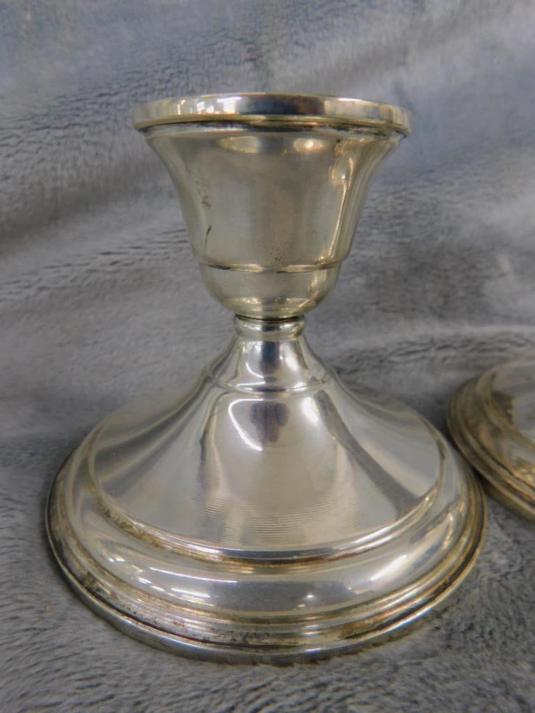 Sterling Silver - Preisner Weighted Candle Stick Holders - 2