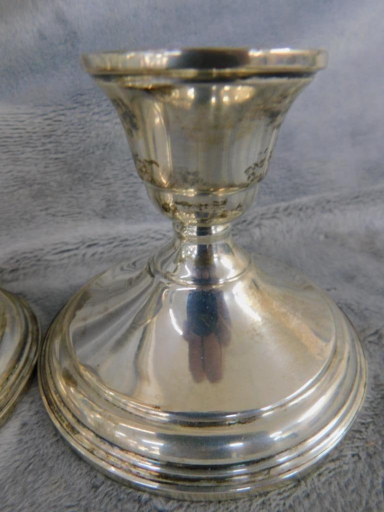 Sterling Silver - Preisner Weighted Candle Stick Holders - 3