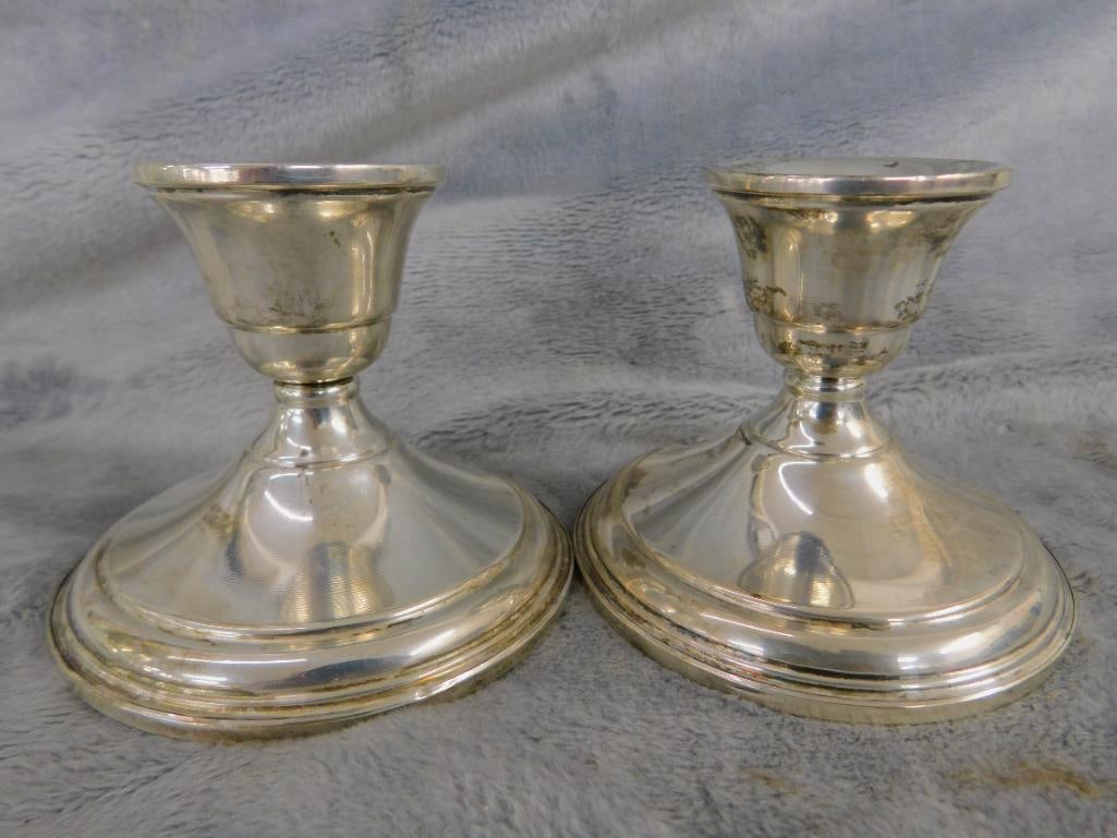 Sterling Silver - Preisner Weighted Candle Stick Holders - 6