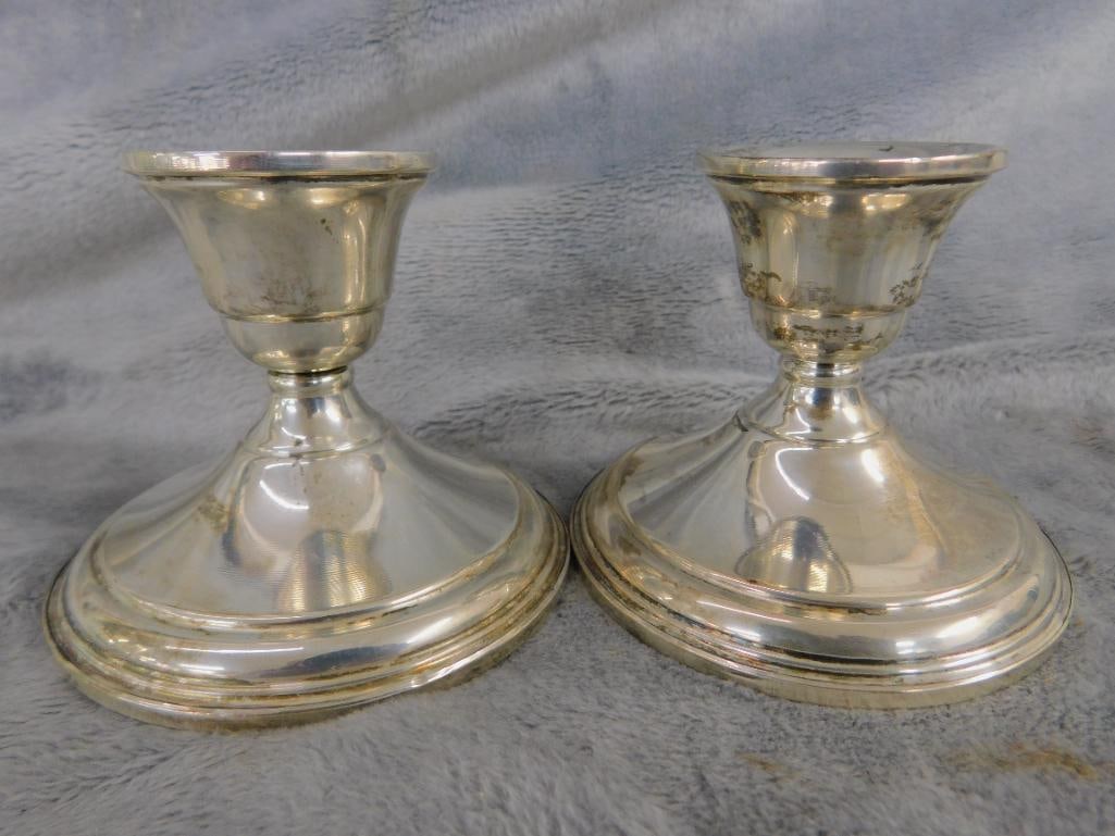 Sterling Silver - Preisner Weighted Candle Stick Holders - 7