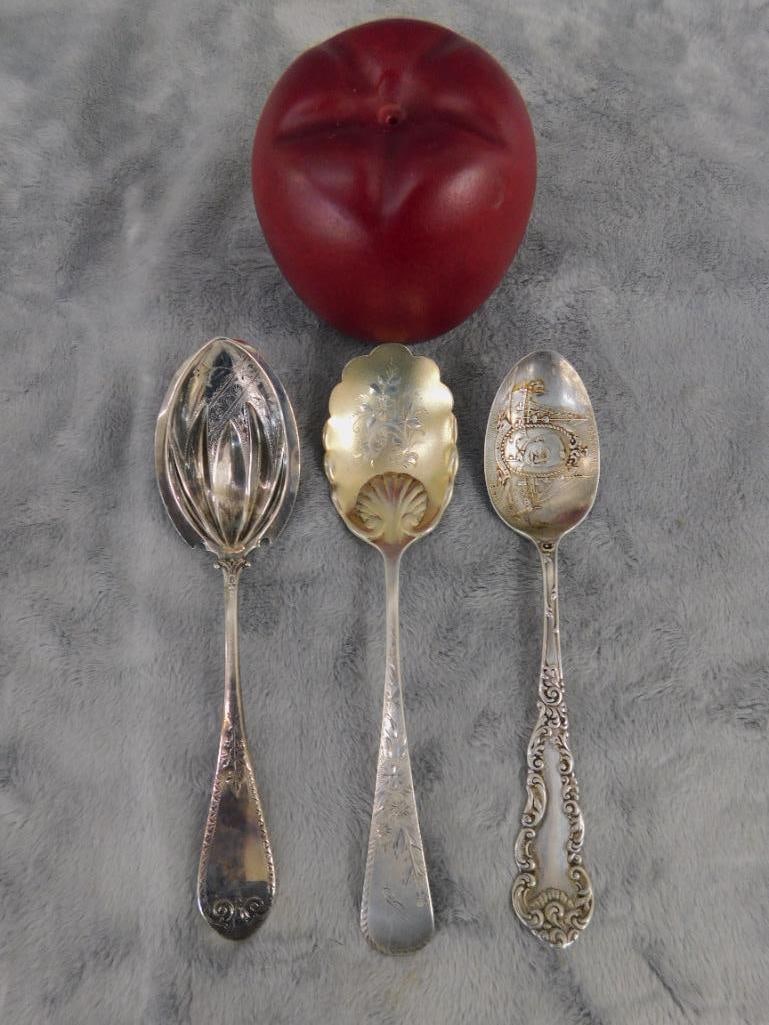 Sterling Silver - Gorham Berry Spoon - Berry Spoon - 1898 Collectors Spoon - 65 Grams - 12