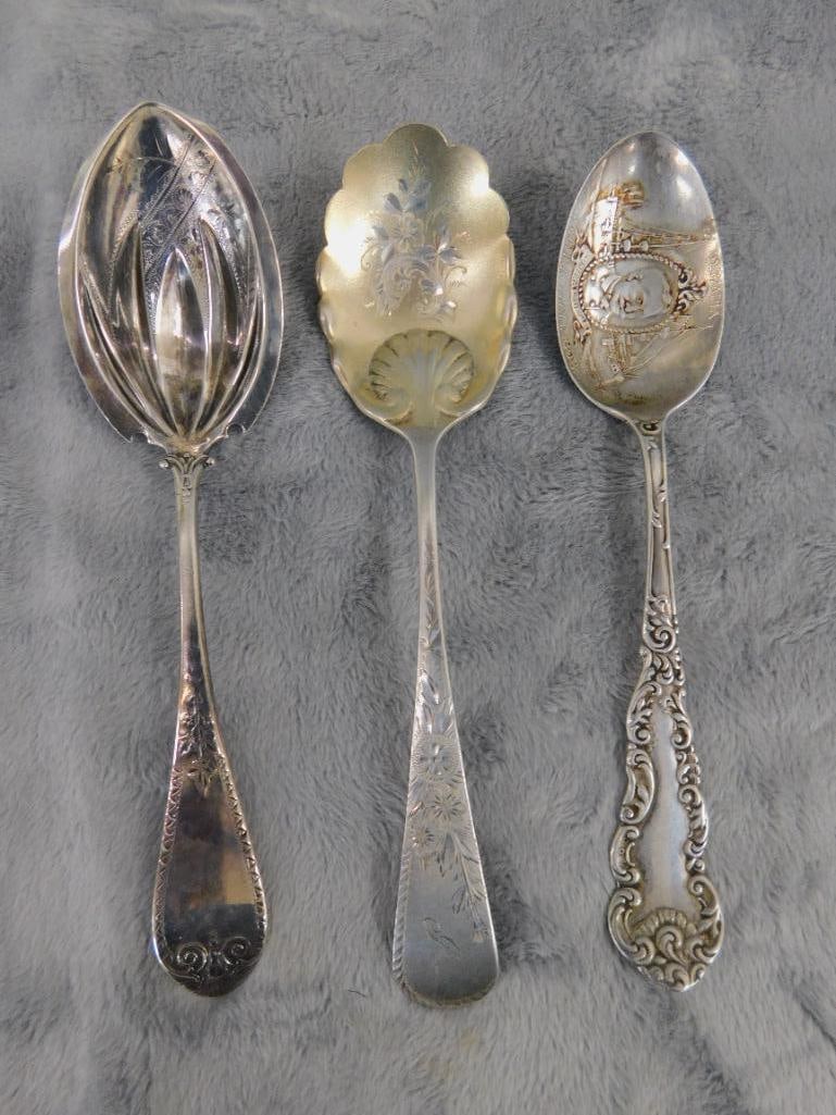 Sterling Silver - Gorham Berry Spoon - Berry Spoon - 1898 Collectors Spoon - 65 Grams - 13