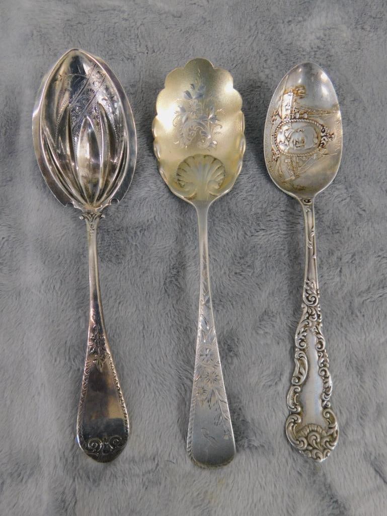 Sterling Silver - Gorham Berry Spoon - Berry Spoon - 1898 Collectors Spoon - 65 Grams - 14