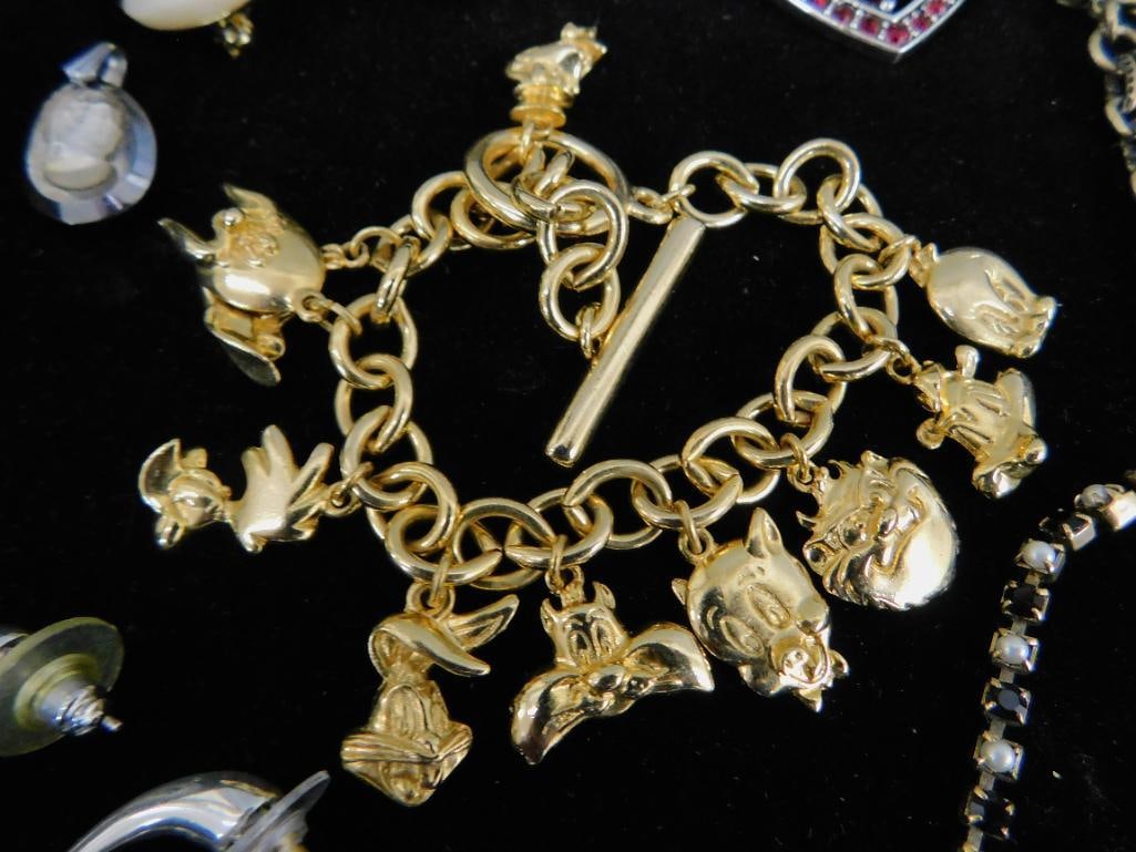 Tray Lot of Costume Jewelry - 9