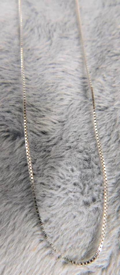 14K White Gold - 20" Necklace - 1.03 Grams: XRF Tested - See Photos For Condition and Details