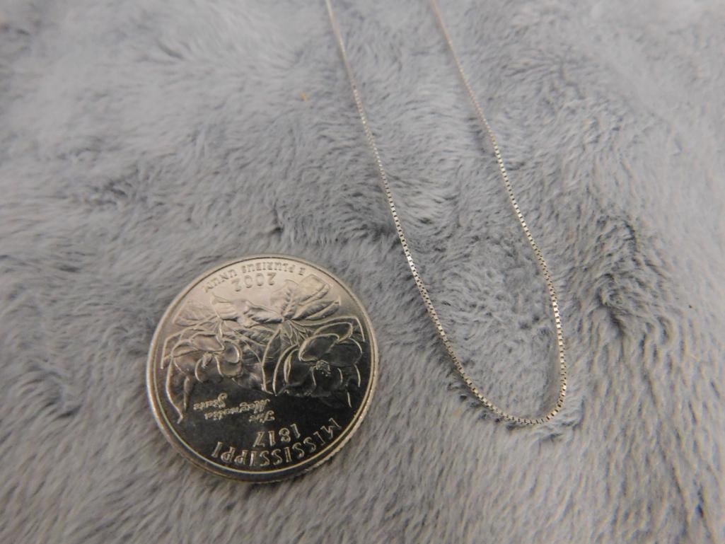 14K White Gold - 20" Necklace - 1.03 Grams - 6