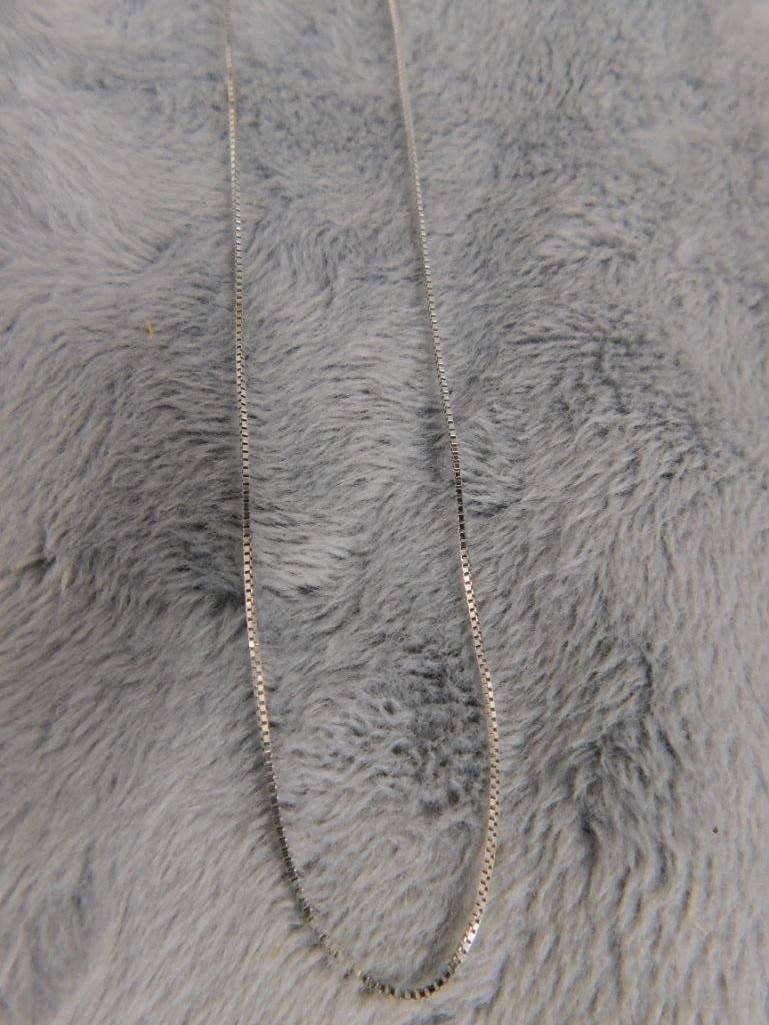 14K White Gold - 20" Necklace - 1.03 Grams - 8