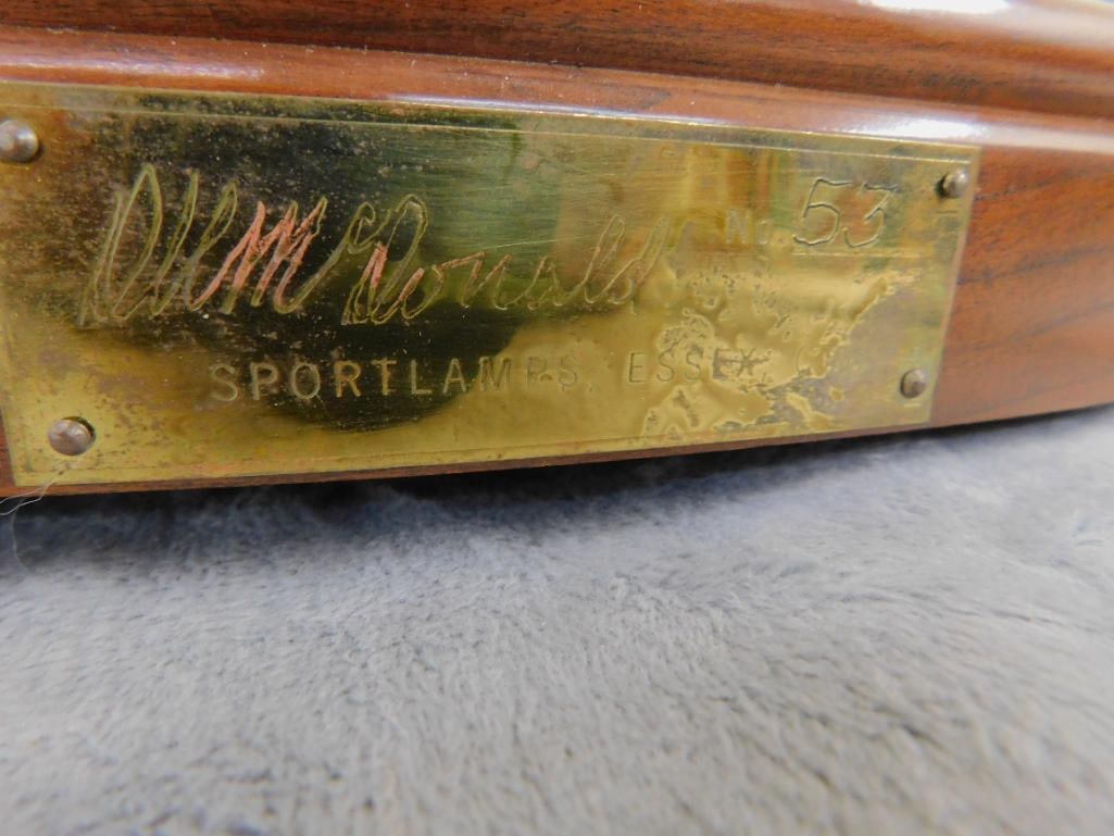 Douglas McDonald Brass Sailfish / Marlin Table Lamp - #53 - Signed - 25.5" x 16.5" x 9.5" - 7