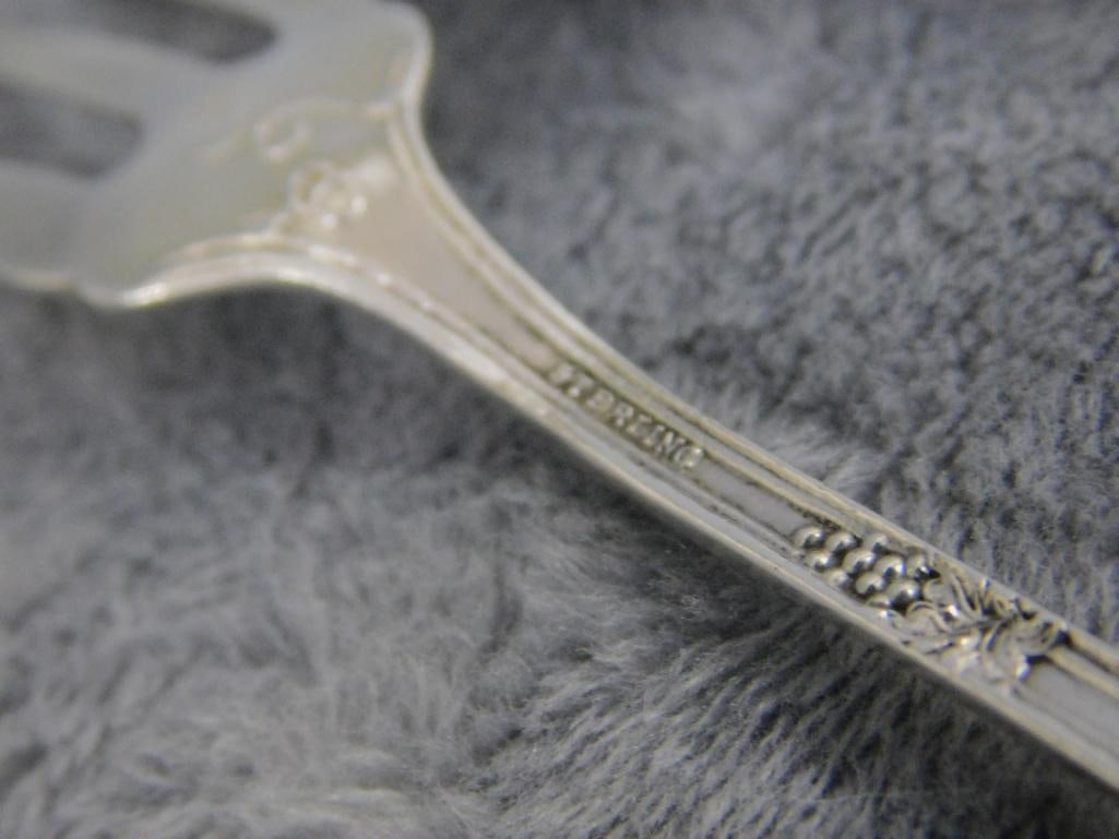 Sterling Silver - 4 Misc. Serving Spoons - Fork - 72.0 Grams - 10