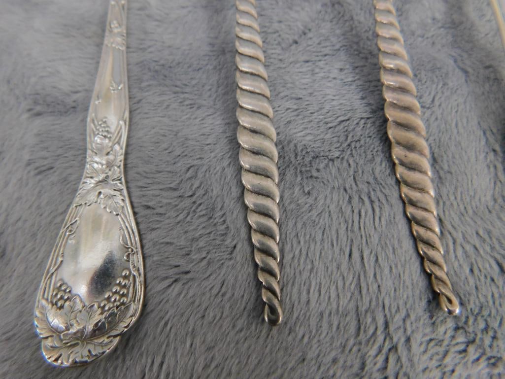 Sterling Silver - 4 Misc. Serving Spoons - Fork - 72.0 Grams - 4