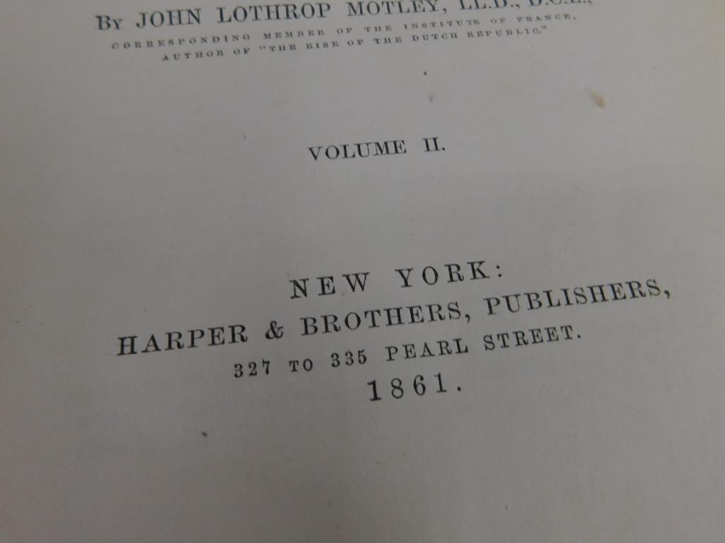 1861 "History of The United Netherlands" - Volume 2 - Some Wear - 6