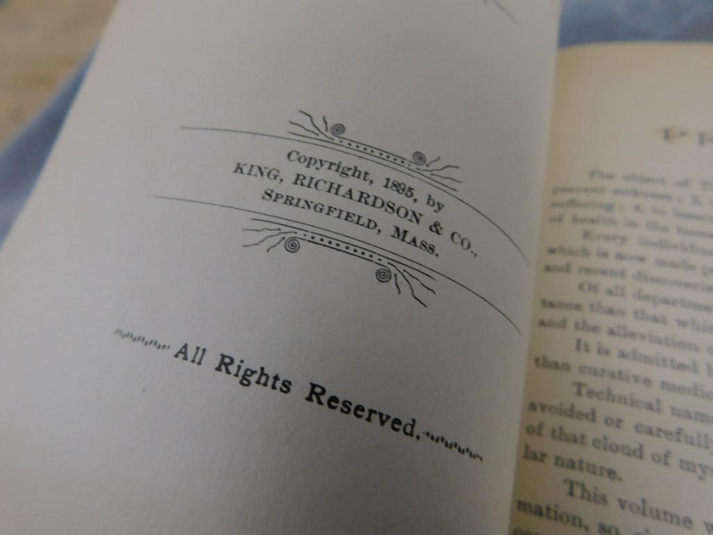 1895 "The Cottage Physician" - Binding In Rough Shape - 3