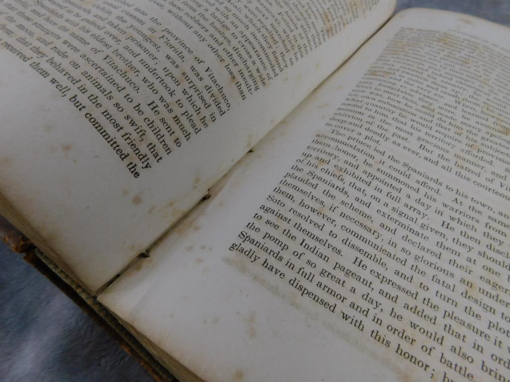 1848 "Pictorial History of America" - North and South Portions - Foxing and Some Water Dam. - 10