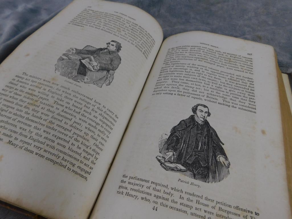 1848 "Pictorial History of America" - North and South Portions - Foxing and Some Water Dam. - 11
