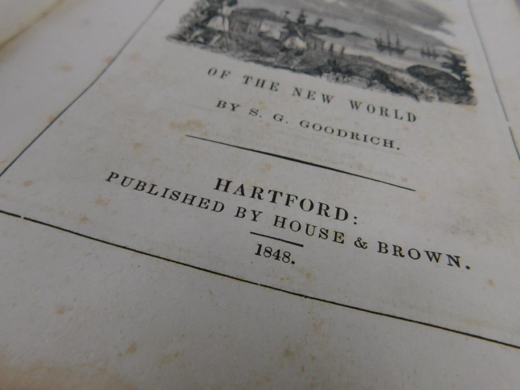 1848 "Pictorial History of America" - North and South Portions - Foxing and Some Water Dam. - 6