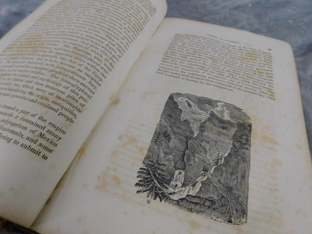 1848 "Pictorial History of America" - North and South Portions - Foxing and Some Water Dam. - 8