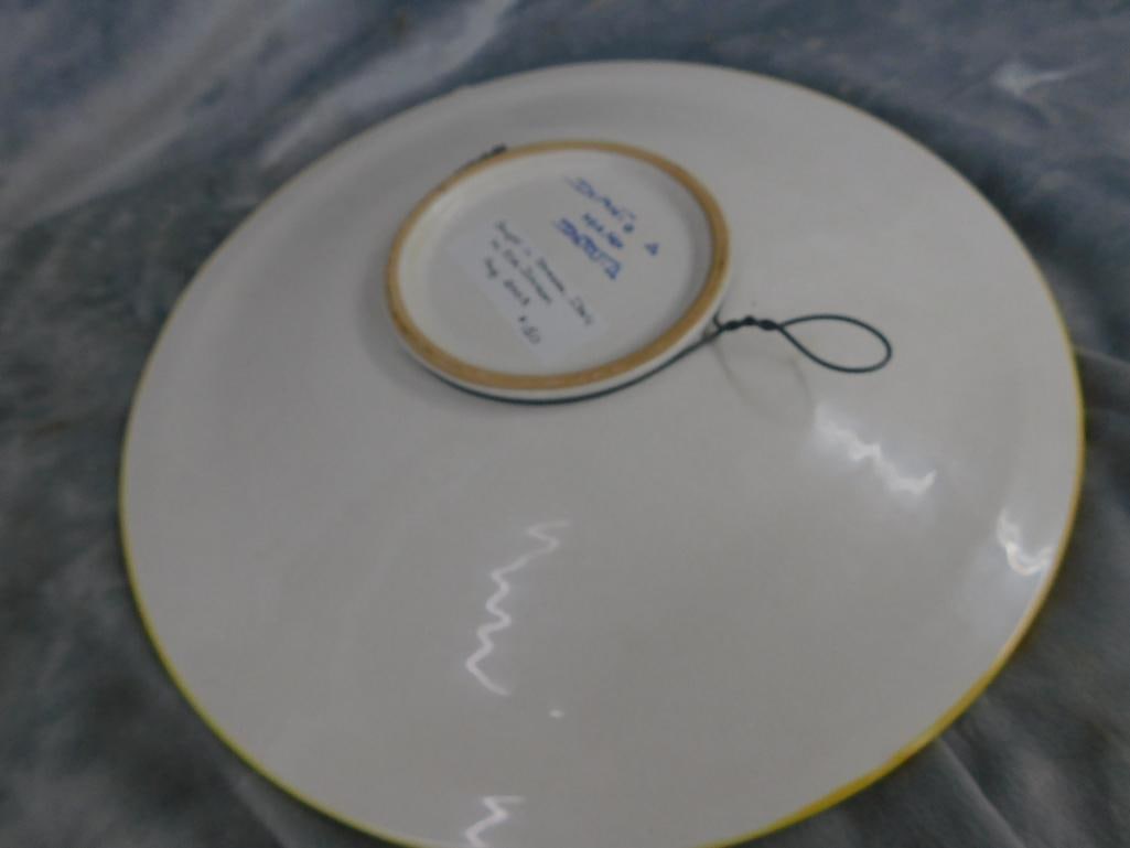 Deruta Italy 14" Decorated Pottery Bowl - 6