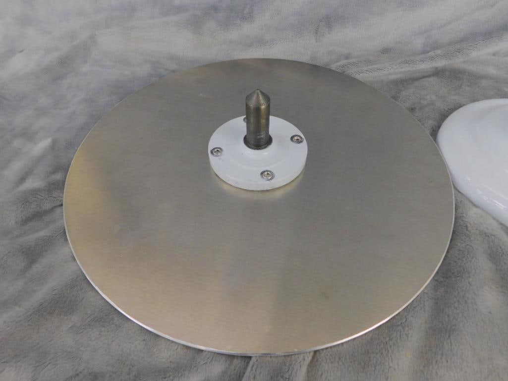 Ateco Cast Iron Base Cake Decorators Rotating Stand - 4.75" x 12" - 4