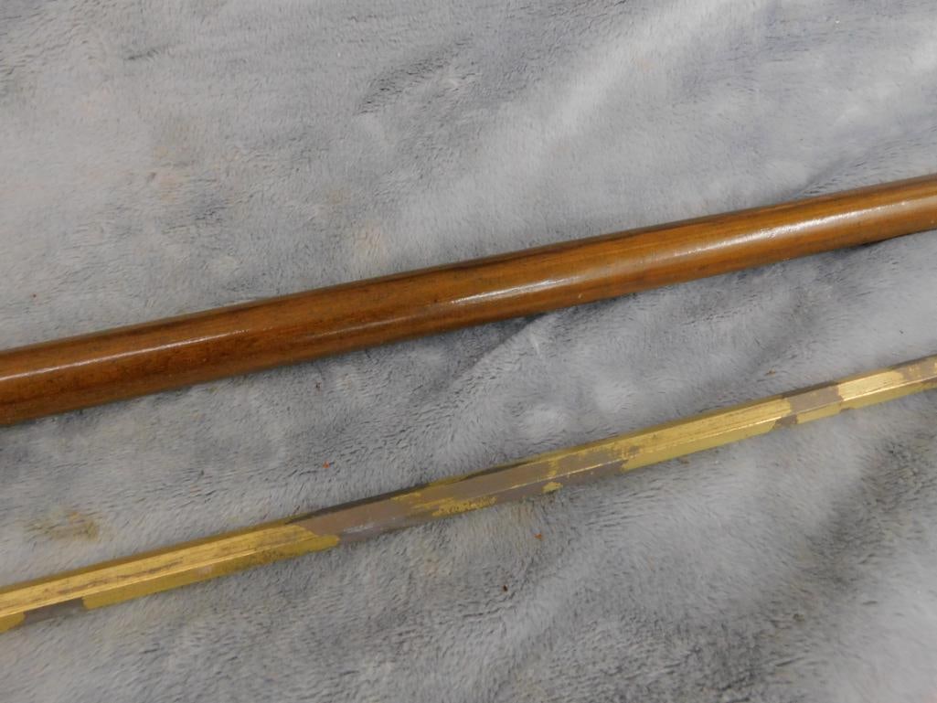 Vintage English Walking Cane - Silver Plate Tip - Converts into Sword - 8