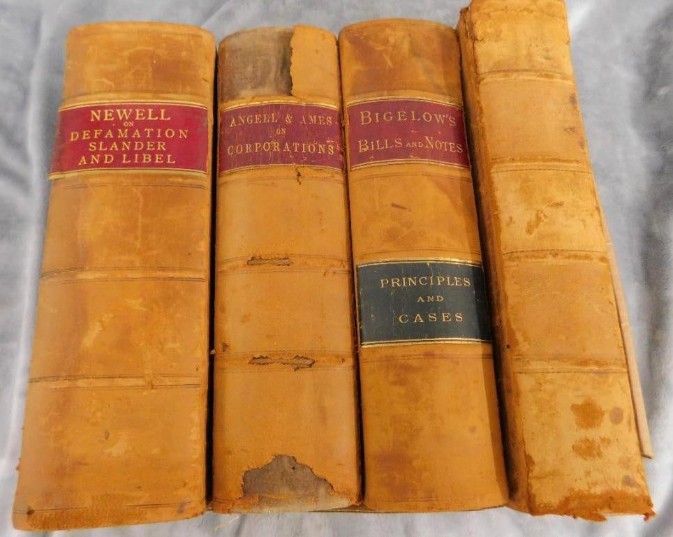 4-1852 Law Books - As Is - Water Damage - Binding Issues: See Photos For Condition and Details