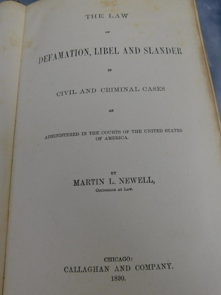 4-1852 Law Books - As Is - Water Damage - Binding Issues - 6