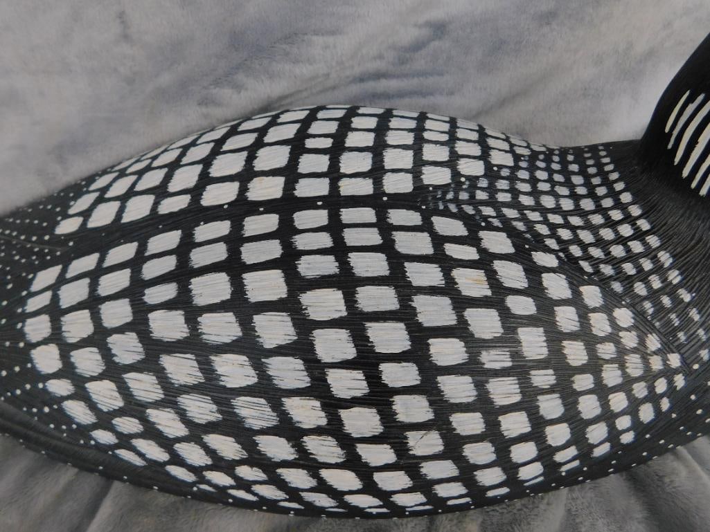 Jennings Decoy Co. - Oversized Loon Decoy - Signed Johnson - 9.75" x 24.5" x 9" - 4