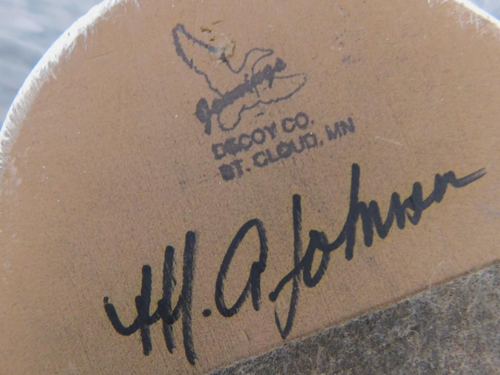 Jennings Decoy Co. - Oversized Loon Decoy - Signed Johnson - 9.75" x 24.5" x 9" - 7