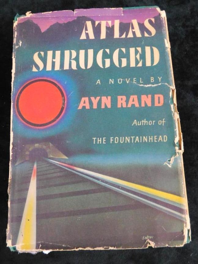 Book - "Atlas Shrugged" - First Edition - 1957 - Slip Cover: See Photos For Condition and Details