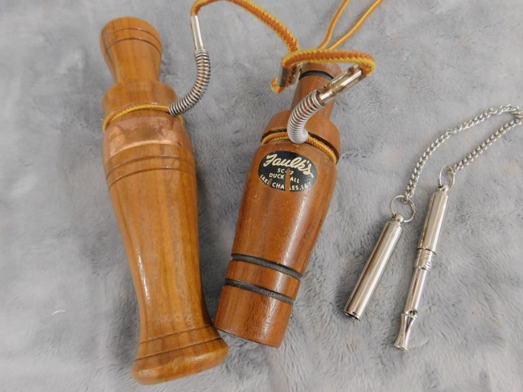 Pair of Wood Duck Calls - Dog Whistle - 10