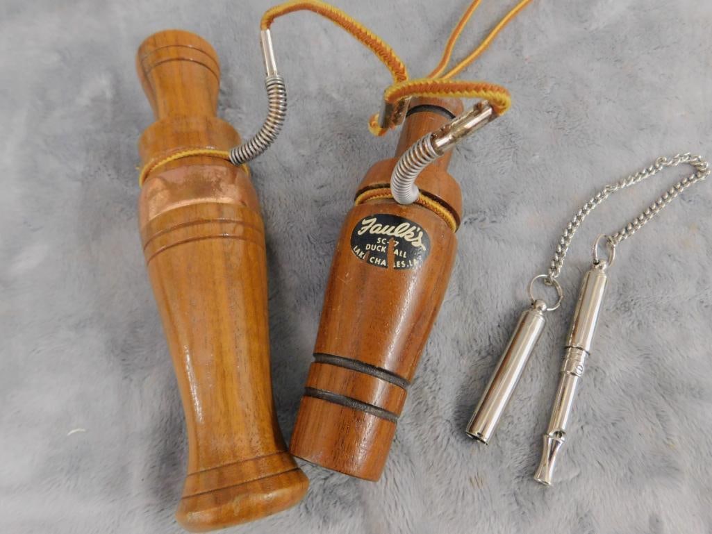 Pair of Wood Duck Calls - Dog Whistle - 9