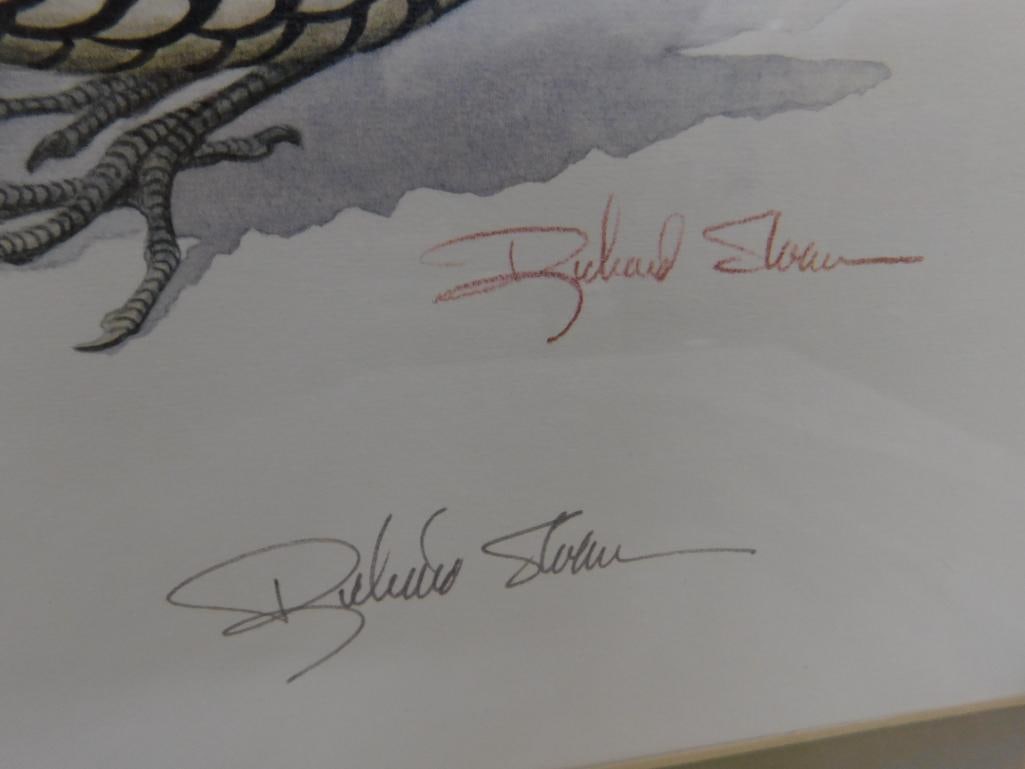 Signed Print - Richard Sloan - "California Quail" - 30" x 34" - 9