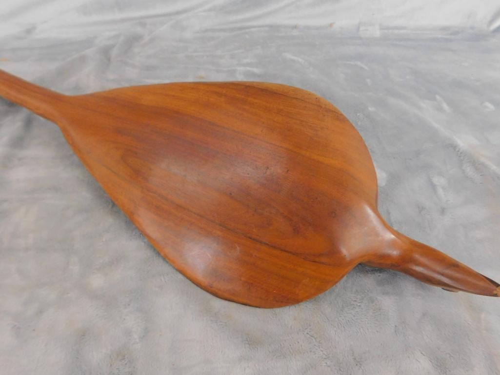 Carved Wood Scepter - Cobra Snake - 32" x 7.5" x 3" - 6