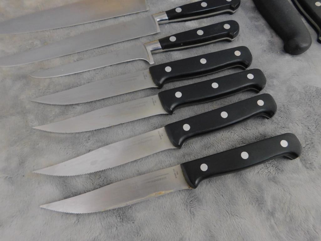 Wustof Trident Knives - 9 Pieces Plus Block and 3 Other Pieces - 5