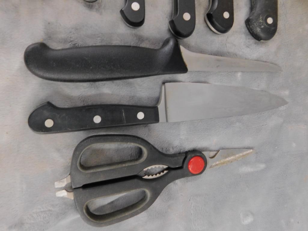Wustof Trident Knives - 9 Pieces Plus Block and 3 Other Pieces - 7