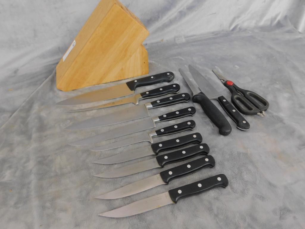 Wustof Trident Knives - 9 Pieces Plus Block and 3 Other Pieces - 9