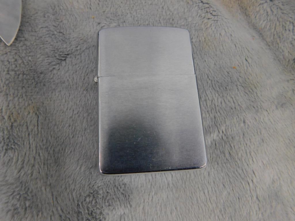 Pair of Victorinox Pocket Knives - Husky Pocket Knife - Zippo Lighter - 8