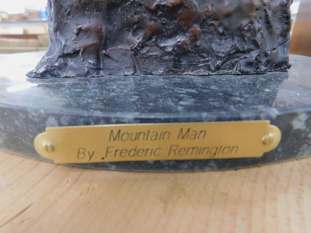 Frederic Remington Bronze - After Death - " Mountain Man" - Granite Base - 27.5" x 18" x 13" - 10