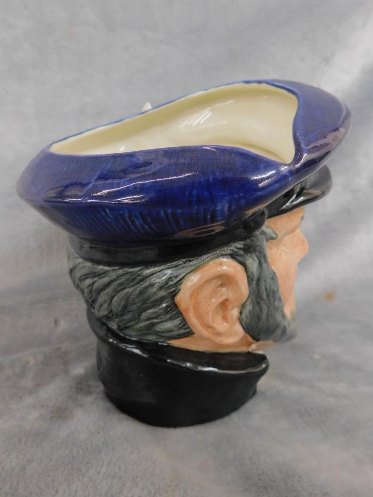 Royal Doulton - Toby Jug - "Captain Ahab" - 7" x 7.5" x 5" - 2
