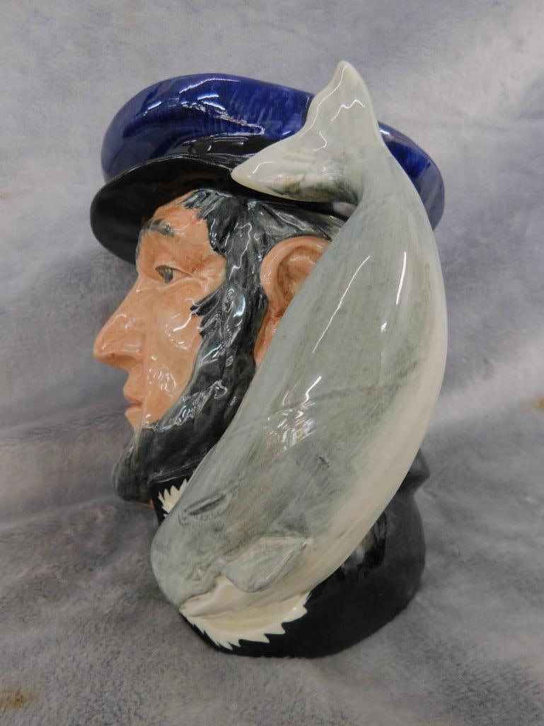 Royal Doulton - Toby Jug - "Captain Ahab" - 7" x 7.5" x 5" - 4