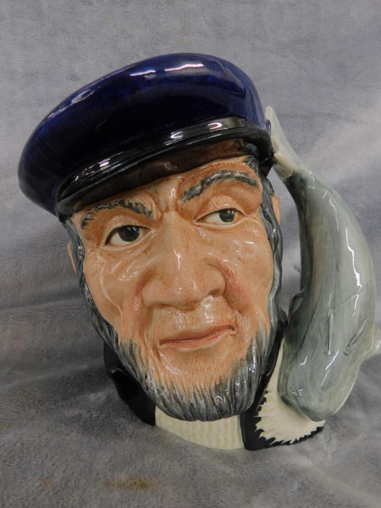 Royal Doulton - Toby Jug - "Captain Ahab" - 7" x 7.5" x 5" - 7