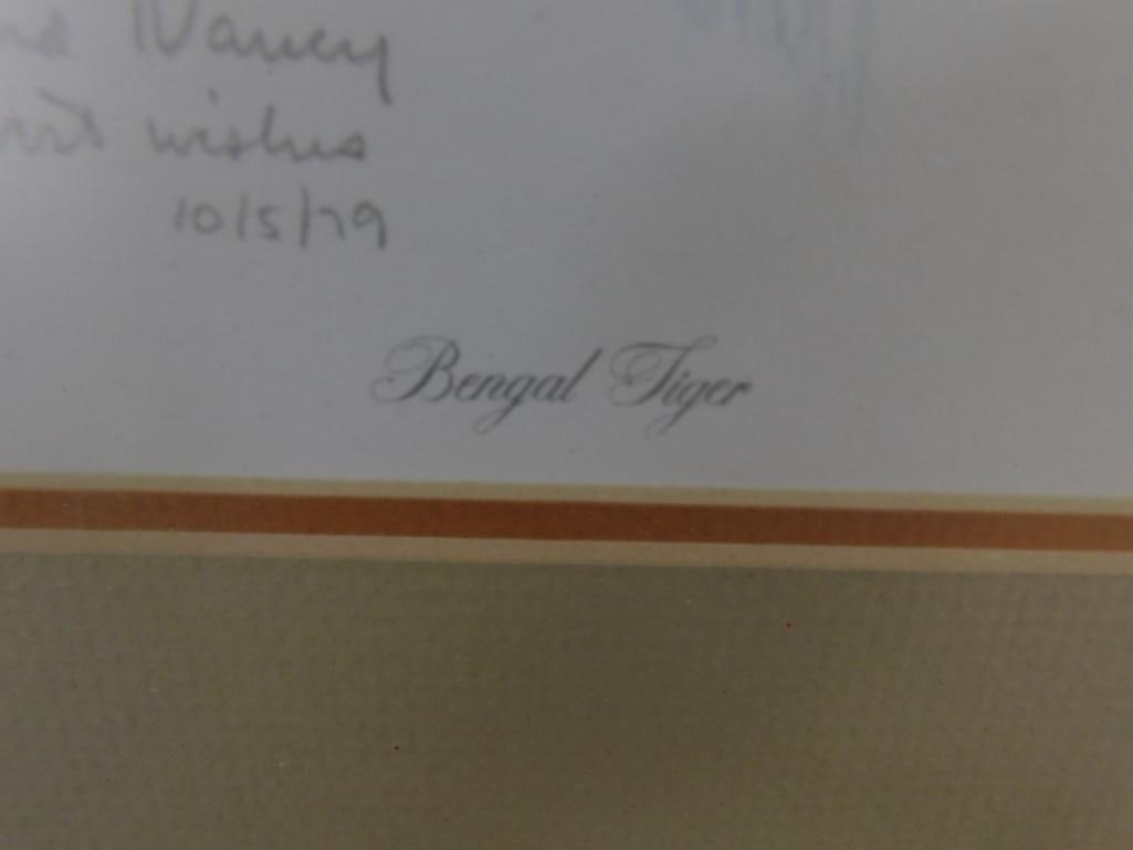 Charles Frace - Signed Print - "Bengal Tiger" - 17" x 14.5" - 4