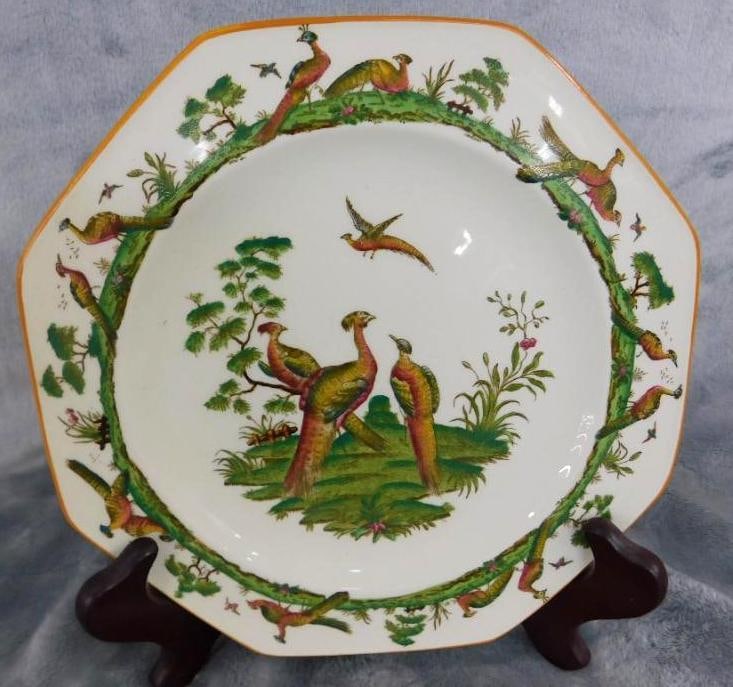 1891 Wedgwood Bird Plate - 8" x 8": See Photos For Condition and Details