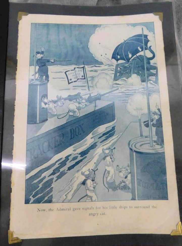 Group of WW2 Political Propaganda - L.F. Van Zelm - Louis Franklin - Out of A Book: See Photos For Condition and Details