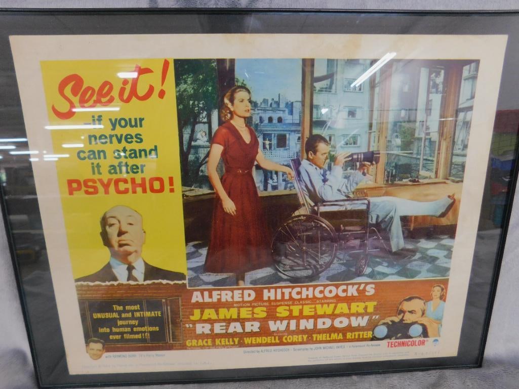 1962 "Rear Window" Theater Lobby Card - 11" x 14": See Photos For Condition and Details