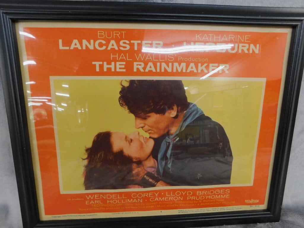 1956 "The Rainmaker" Theater Lobby Card - 11" x 14": See Photos For Condition and Details
