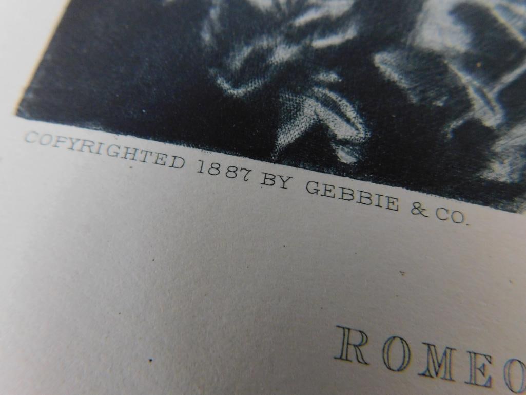 Rare 1887 "Stars of the Stage" - 2 Volume Set - First Edition - 112 Plates - George Gebbie - 10