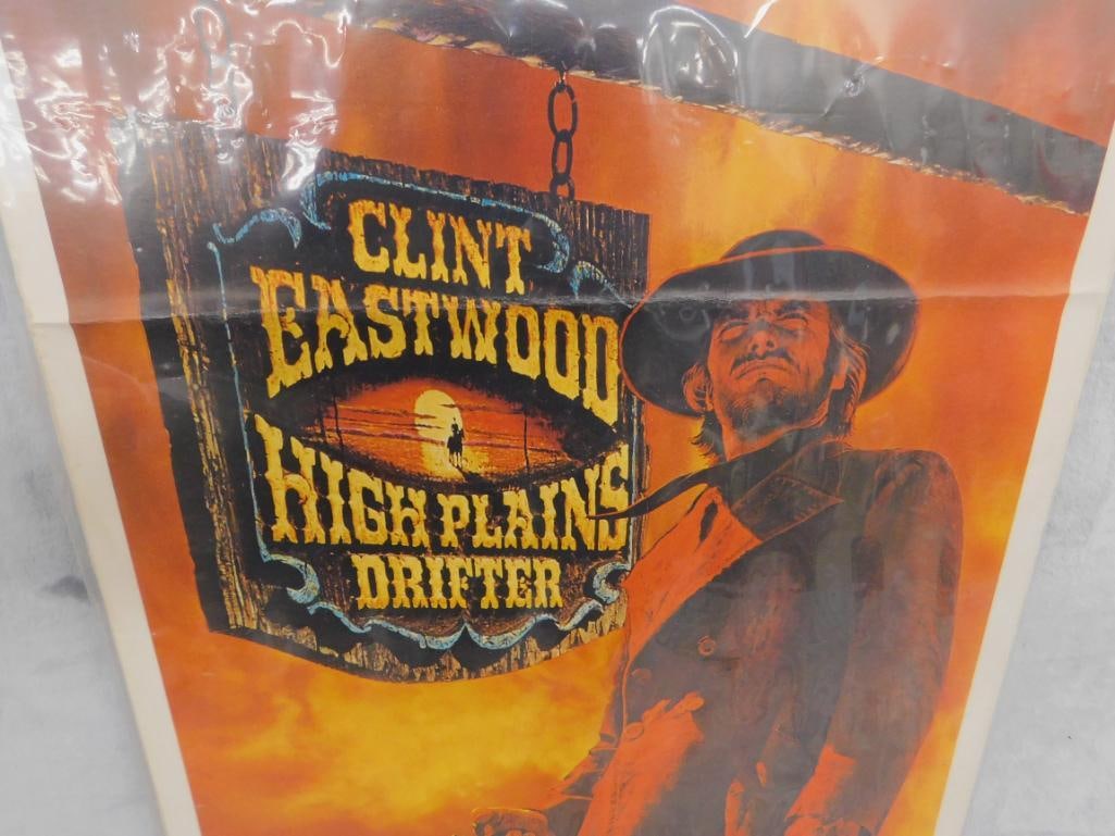 1973 "High Plains Drifter" Theater Poster Insert - 11" x 36" - 3