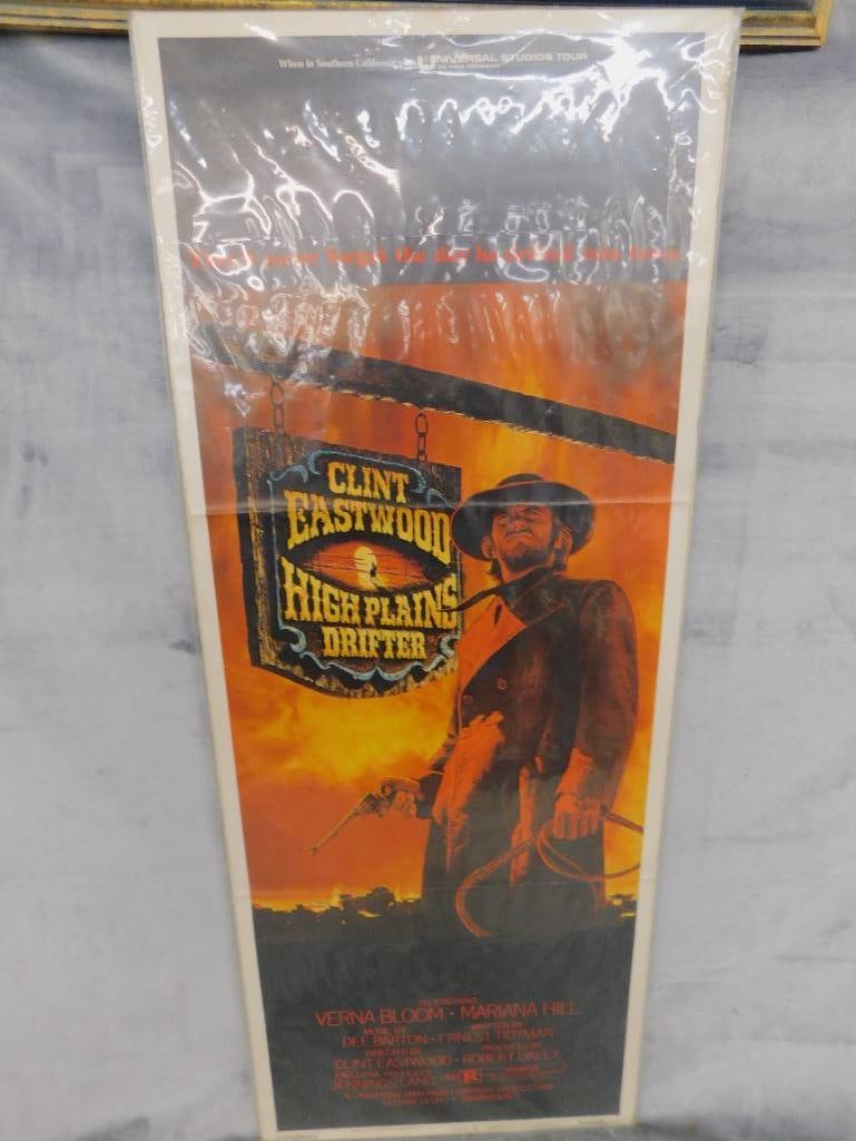 1973 "High Plains Drifter" Theater Poster Insert - 11" x 36" - 9
