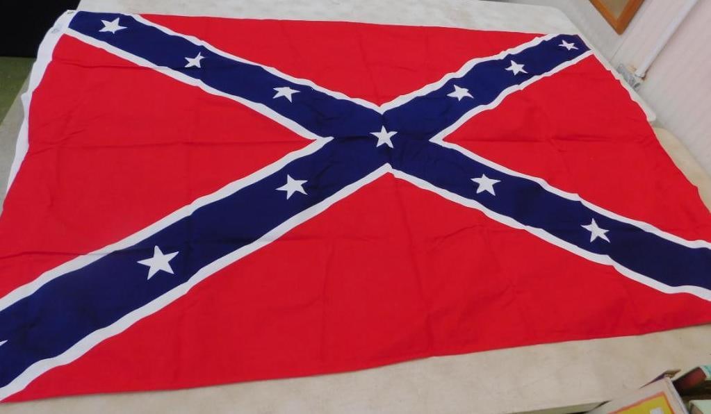 Defiance - "Flown Over SC State Capitol" - All Cotton Confederate Flag - 45" x72": See Photos For Condition and Details